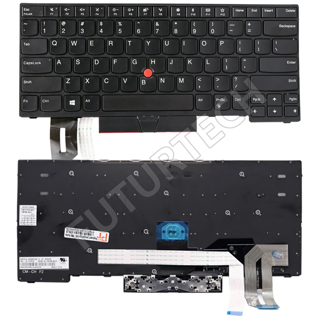 Laptop Keyboard best price in Karachi Keyboard Lenovo T490/E480/T480s/T14 | Black (Pointer)