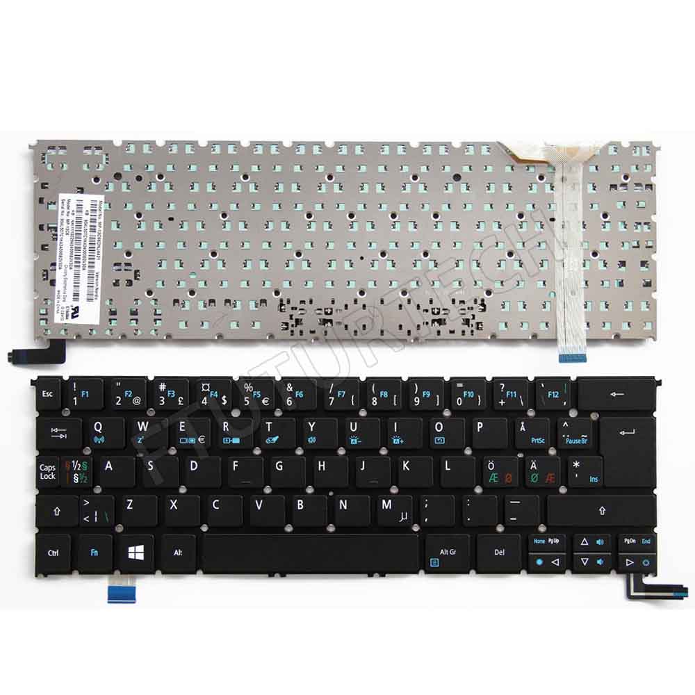 Keyboard Acer Aspire S3-392 R7-371 | US (Backlight)
