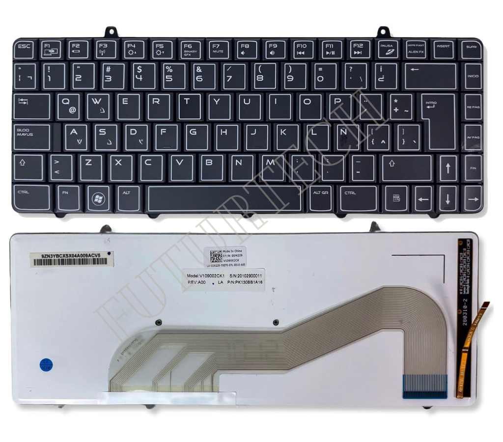 Laptop Keyboard best price KEYBOARD DELL M11X V109002CK1 GR BLACK BACKLIT ORG [6992]