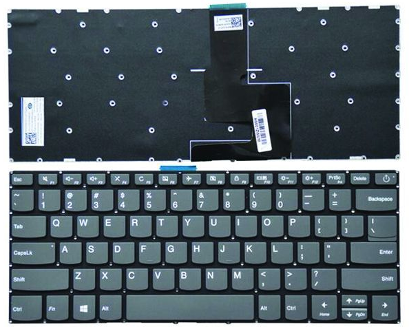 Laptop Keyboard best price Keyboard Lenovo IdeaPad 320-14ISK/520-14/720-15/V14-IIL/S145-14IIL (Grey) | US ORG With Power Button