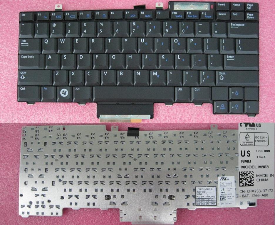 Laptop Keyboard best price in Karachi Keyboard Dell Latitude E5400/E5500 | Black | W/O Pointer [6857]