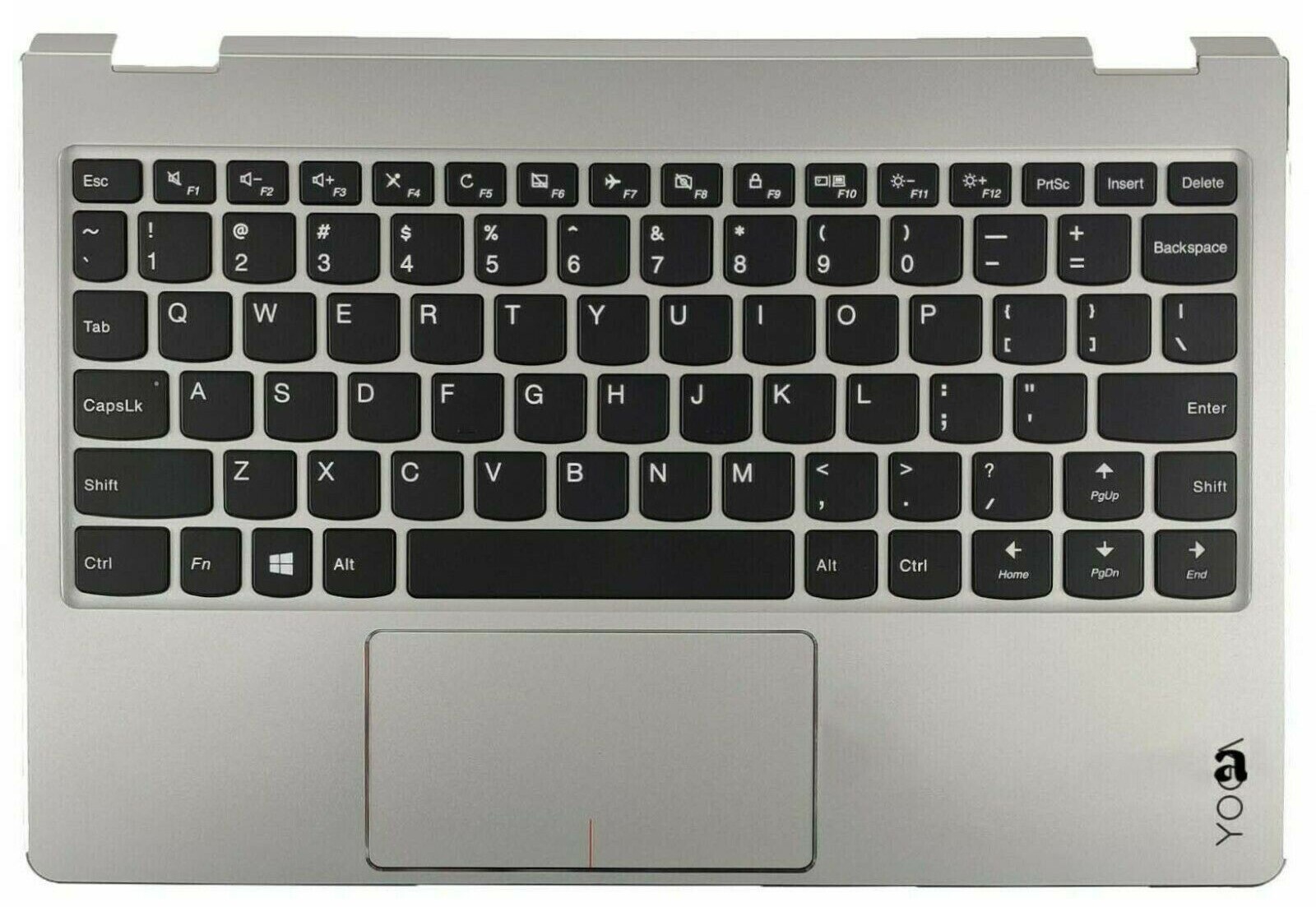 Laptop Keyboard with CPanel best price Keyboard Lenovo 710-11IKB/710-11ISK | With C Cover (TouchPad) US (Silver)