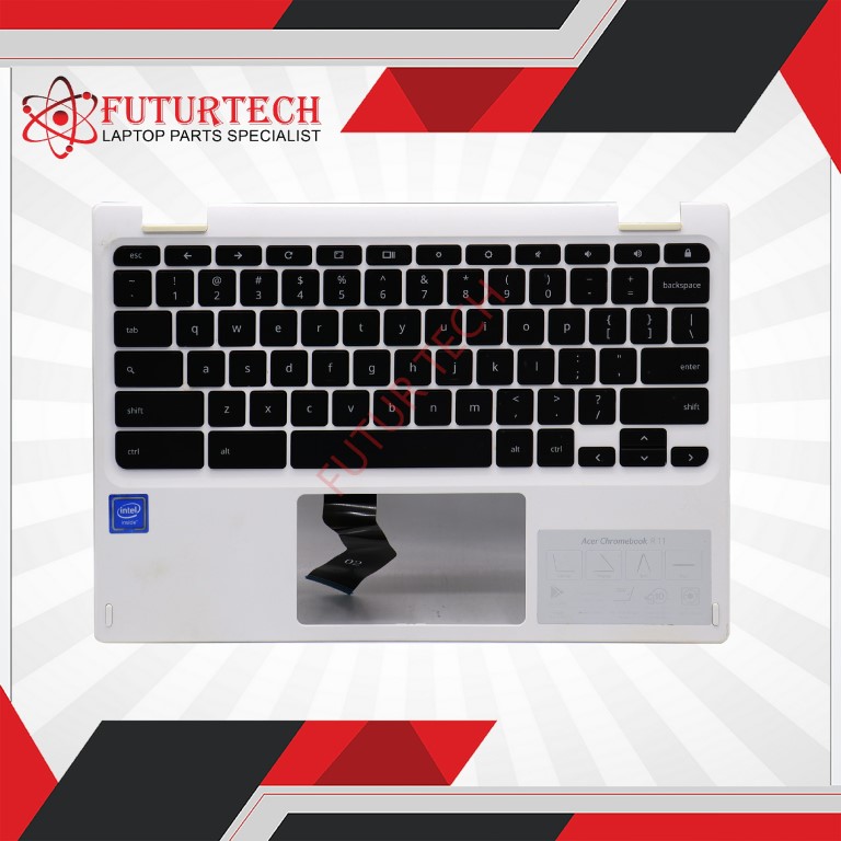 Laptop Keyboard with CPanel best price Keyboard Acer Chromebook R11 CB5-132T-C738T | With C Cover (White) US
