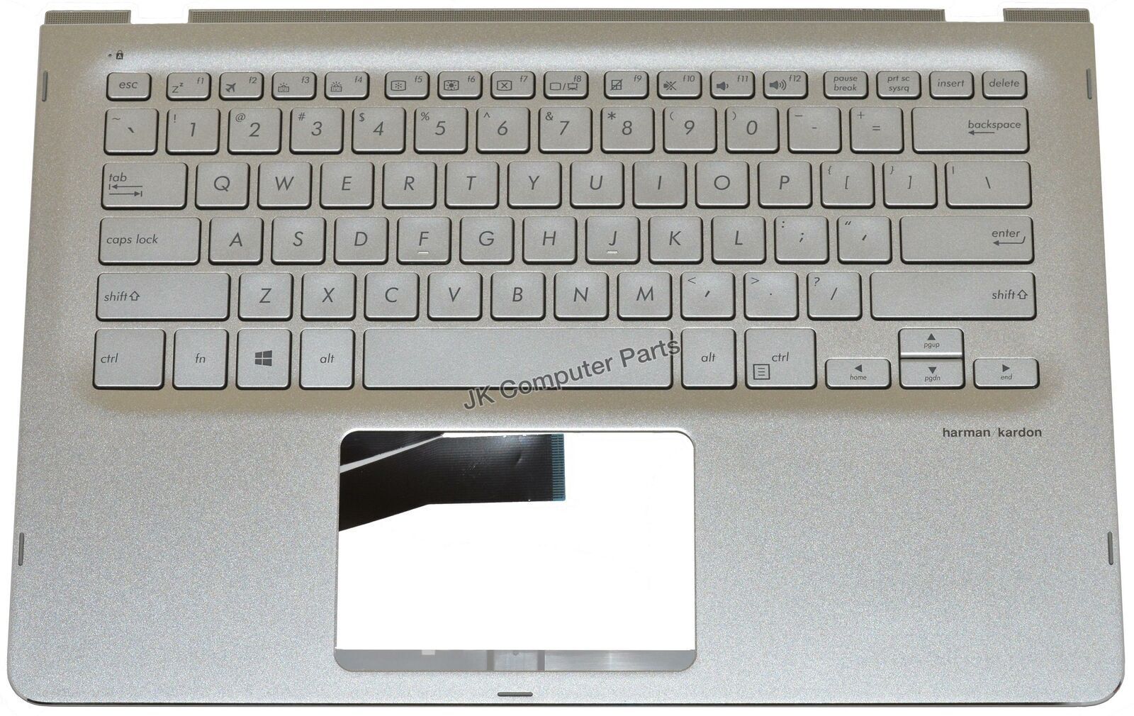 Laptop Keyboard with CPanel best price Keyboard Asus Q405UA | With C Cover (US) Silver