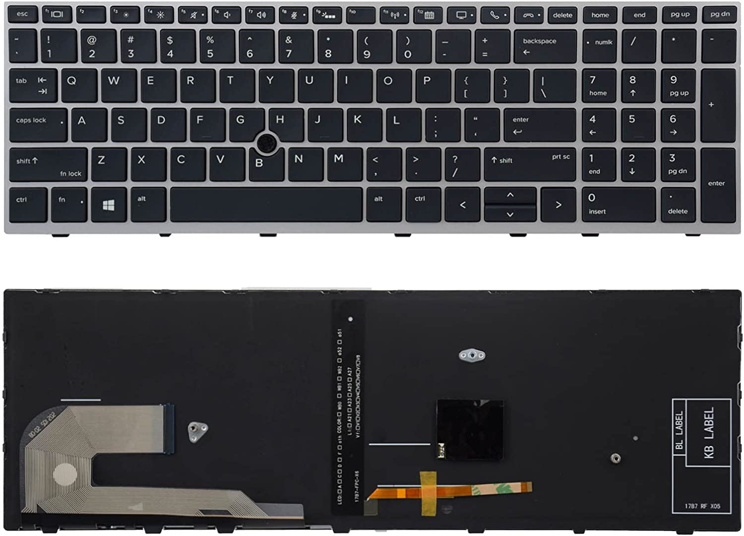 Keyboard HP EliteBook 850-G5 755-G5 850-G6 15u-G5 15u-G6 | ORG (Backlight With Pointer)