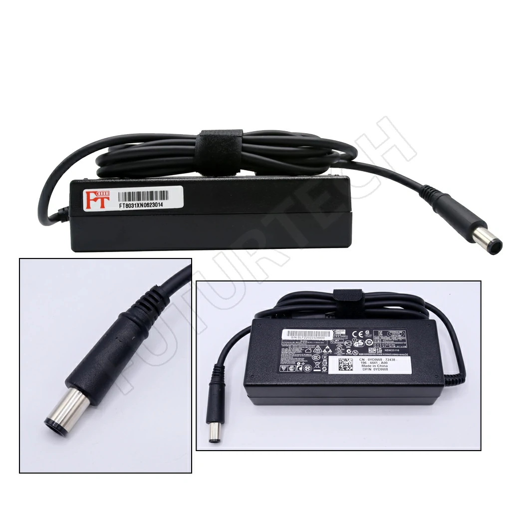 Laptop Adapter best price in Karachi Used Adapter Dell 19v - 4a62 | Center Pin-90w (ORG) Chocolate