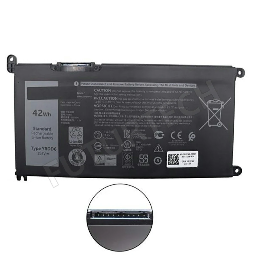 Laptop Battery best price in Karachi Battery Dell Inspiron 14 (5481) [42Wh] (YRDD6) | ORG
