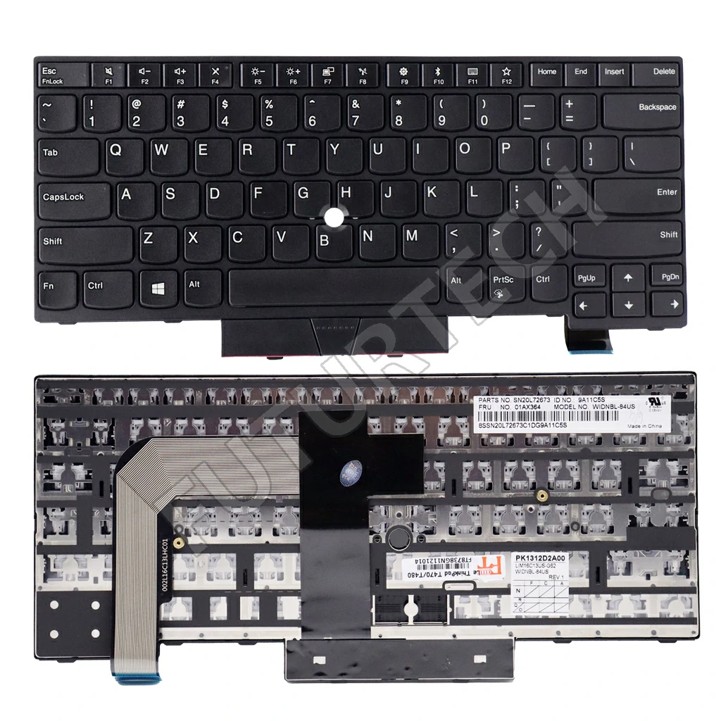 Laptop Keyboard best price in Karachi Keyboard Lenovo ThinkPad T470/T480 | W/o Pointer