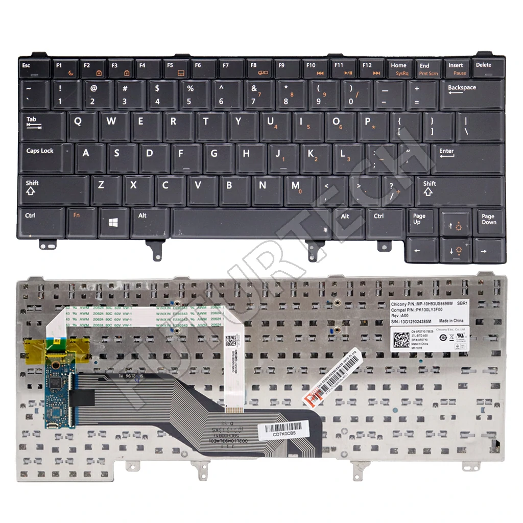 Laptop Keyboard best price in Karachi Keyboard Dell E6320/E6330/E6420/E5420 Ser | W/O Pointer REF ORG