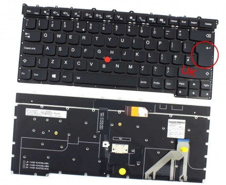 Laptop Keyboard best price Keyboard Lenovo X1 Carbon (3rd Gen) | UK (Backlight) MQ6-84FR