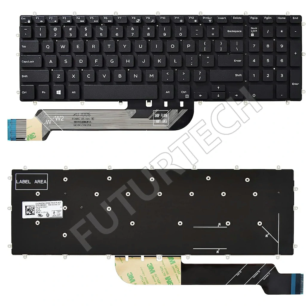 Laptop Keyboard best price Keyboard Dell Inspiron 3583/5567/5570 | Black (US) (Backlight)