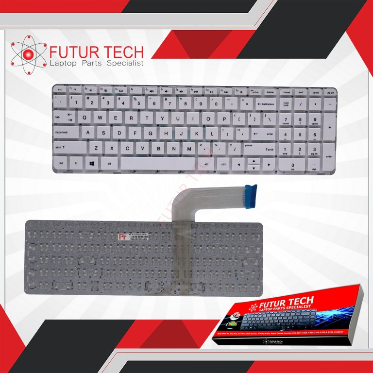 Laptop Keyboard best price Keyboard HP Pavilion 15-P100DX/17-F | White US