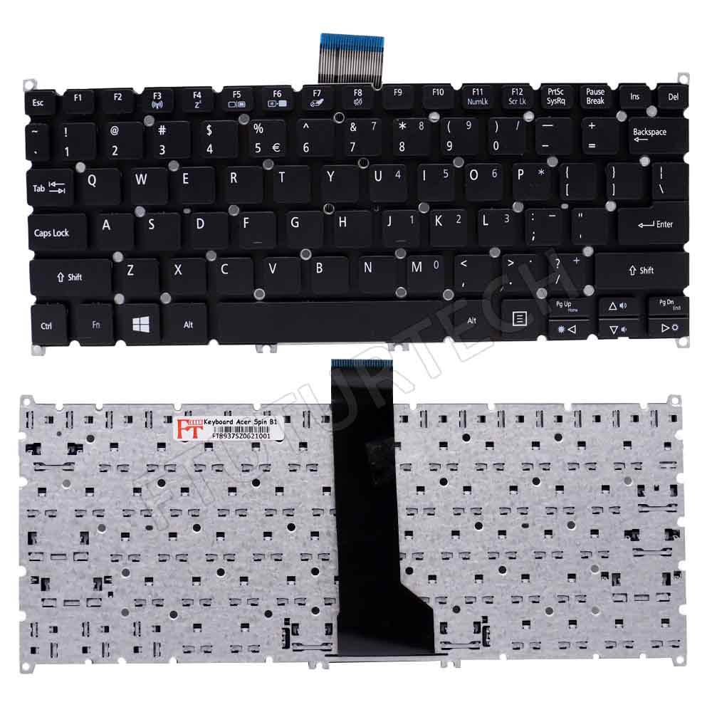 Laptop Keyboard best price in Karachi Keyboard Acer TravelMate Spin B1 B118-RN series | Black