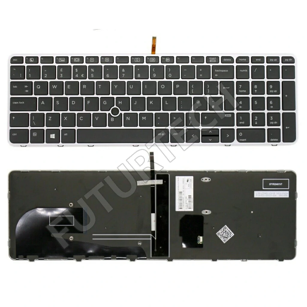 Laptop Keyboard best price Keyboard HP EliteBook 850-G3/850-G4/15U-G4/15U-G3 | Black (Frame) Backlit W/o Pointer