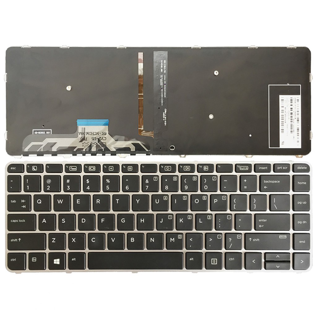 Laptop Keyboard best price in Karachi Keyboard HP EliteBook Folio 1040-G3 | Black (Backlight)-Org