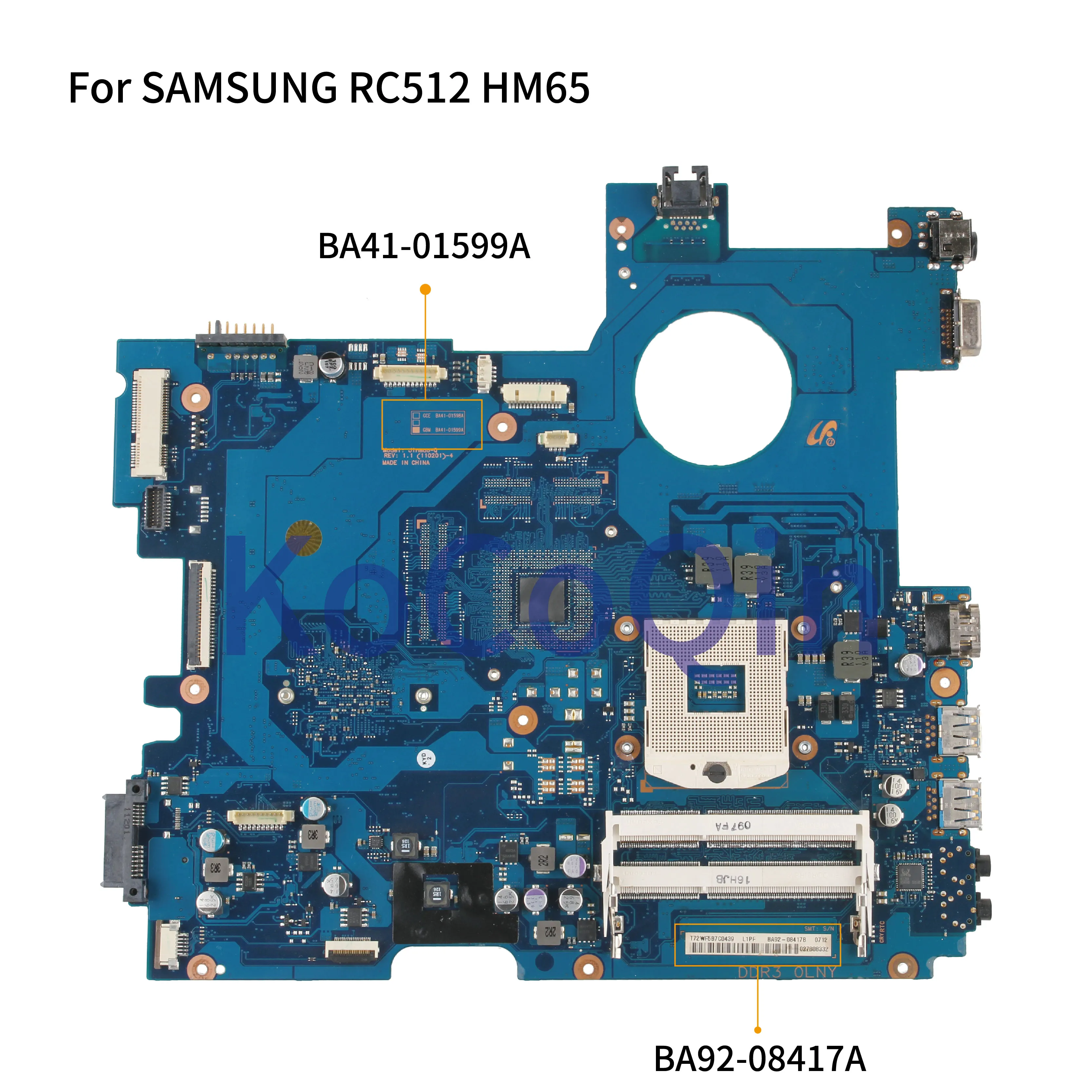 Laptop Motherboard best price Motherboard Samsung RC512/RV512 | Intel (2nd Gen / HM65)
