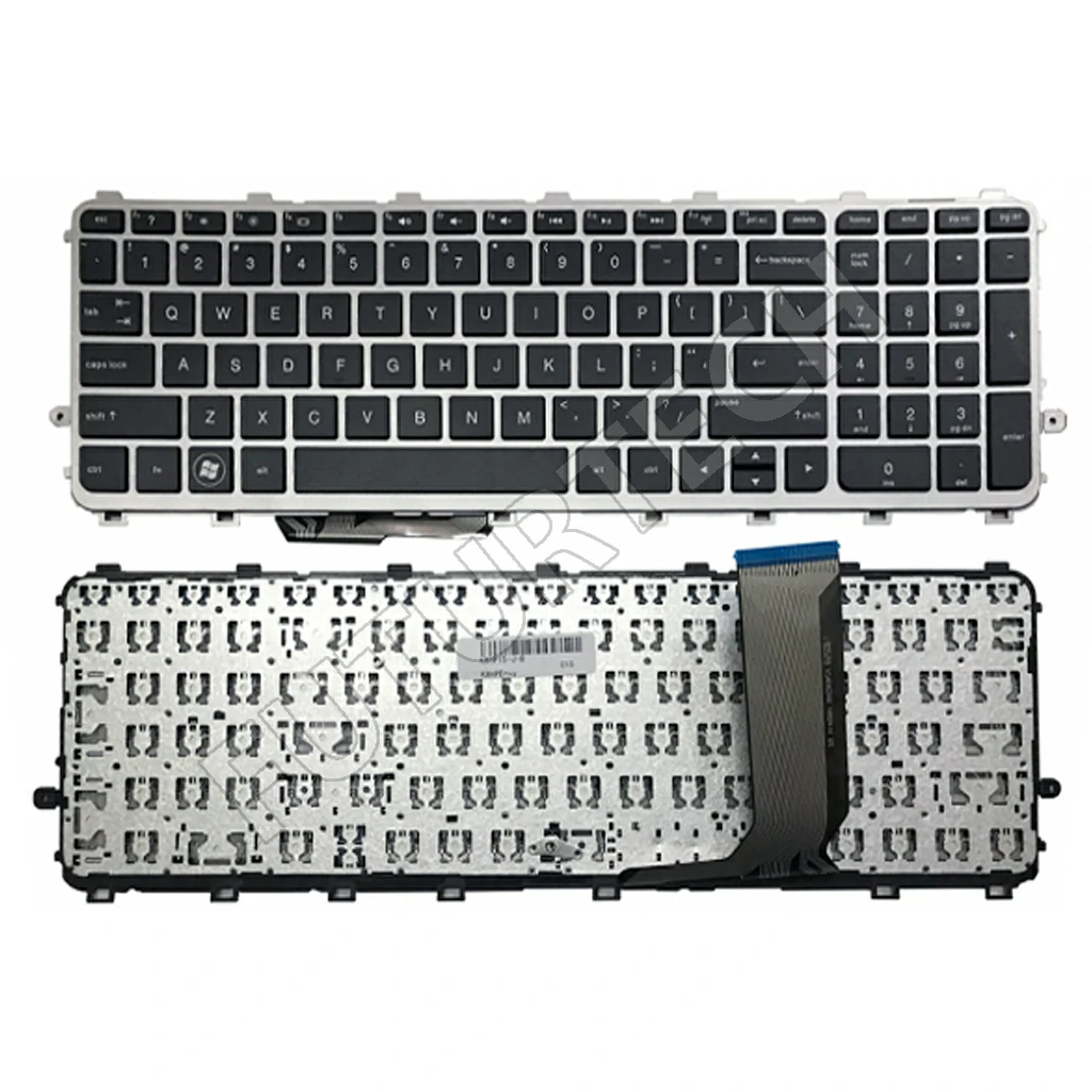 Laptop Keyboard best price in Karachi Keyboard HP Envy 15J /17J/M7 | Black (Silver FRAME) (US)