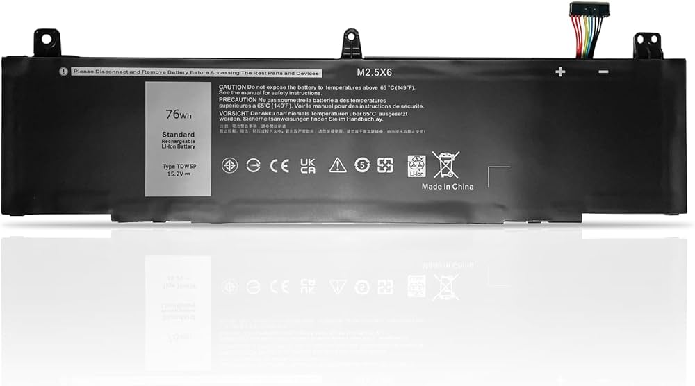 Battery Dell Alienware 13-R3 (TDW5P)(ALW13C) [76Wh] | ORG