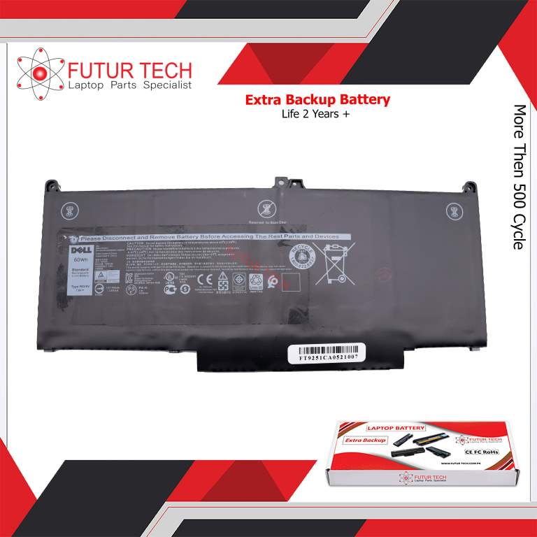 Laptop Battery best price in Karachi Battery Dell Latitude 5300/7300/7400 (4-Cell/60Wh) (MXV9V) | ORG
