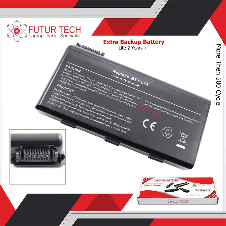 Laptop Battery best price Battery MSI A5000/A6000/CR610/CR620/CR630/CR700 (BTY-L75/BTY-L74) | 6 Cell