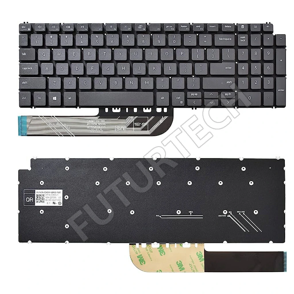 Laptop Keyboard best price Keyboard Dell Inspiron 15 (7590/7591/5590/5593/5594/5598/5584/3501) | Black Gray ORG