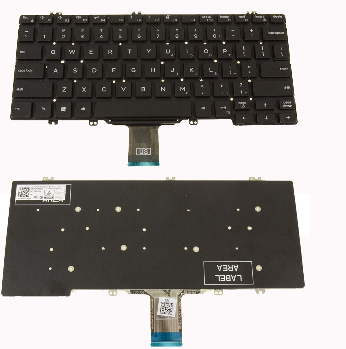 Keyboard Dell Latitude 7300   5300 2-in-1 | Black