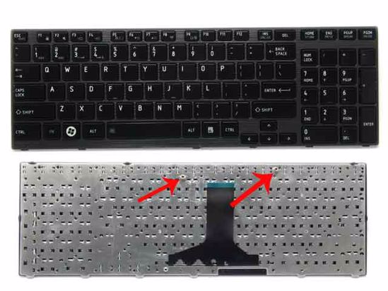 Laptop Keyboard best price Keyboard Toshiba P750/P750D/P755/P755D/Qosmio X770/X775 | Black (Without Backlight)