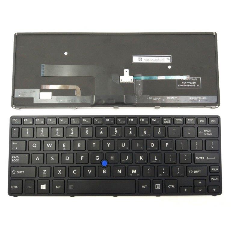 Laptop Keyboard best price in Karachi Keyboard Toshiba Portege Z20T-B with Backlit Pointer | Black UK