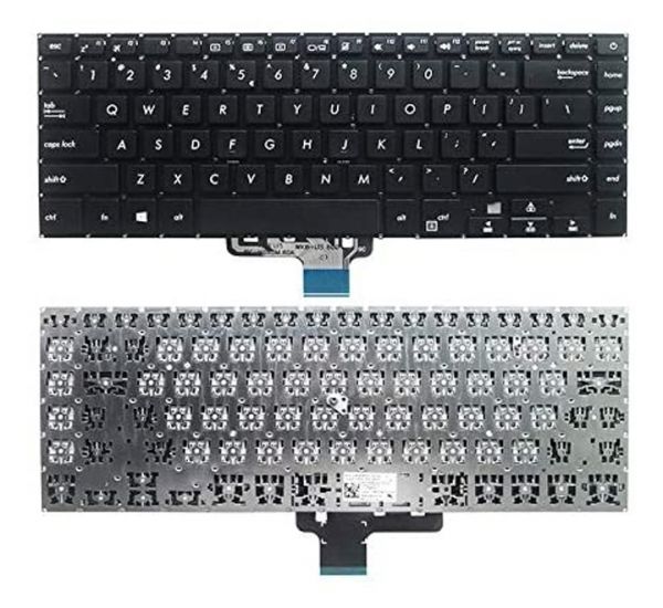 Laptop Keyboard best price in Karachi Keyboard Asus X510U/S510/F510/UX530/UX550/UX580 | Black (US) Without Backlit (Power Button)
