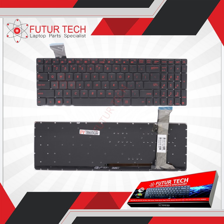 Laptop Keyboard best price Keyboard Asus GL552 GL552JX GL552VW GL552VW|BACKLIGHT