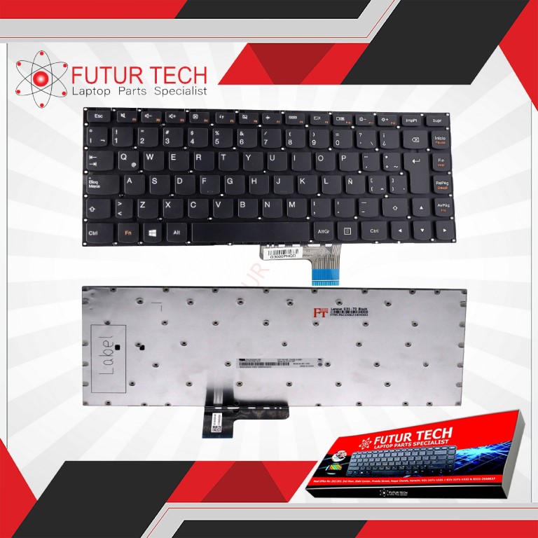 Laptop Keyboard best price Keyboard Lenovo IdeaPad E31-70/E31-80/U31-70/700-14ISK/500S-13ISK/Yoga 2-13 | Black-UK