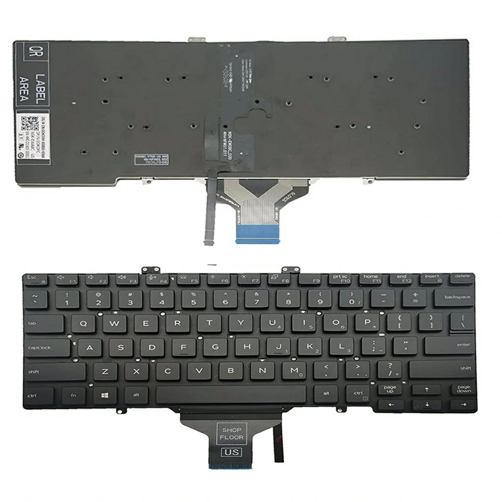 Laptop Keyboard best price in Karachi Keyboard Dell Latitude 7400/7410/5400/5410 | US (Backlight)without Clicks
