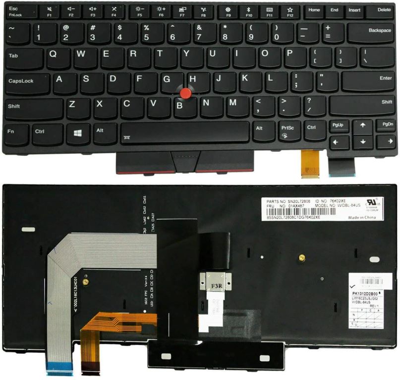 Laptop Keyboard best price in Karachi Keyboard Lenovo Thinkpad T470 T480 ORG | with pointer/with Backlit