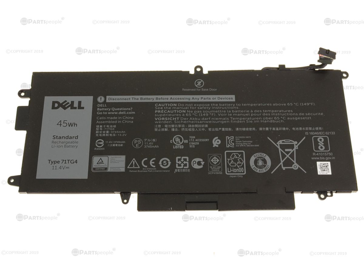 Battery Dell Latitude 7390 2-in-1 (71TG4) [3-Cell 45Wh] | ORG