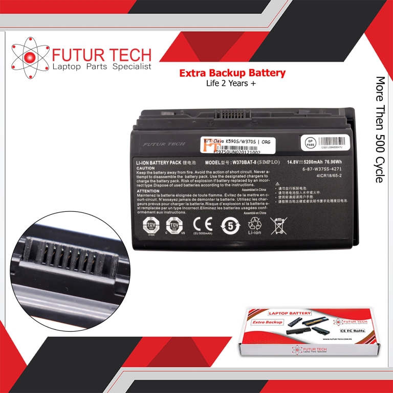 Laptop Battery best price Battery Clevo K590S/W370S/W350S (W370BAT-8) | ORG